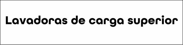 Lavadoras de carga superior